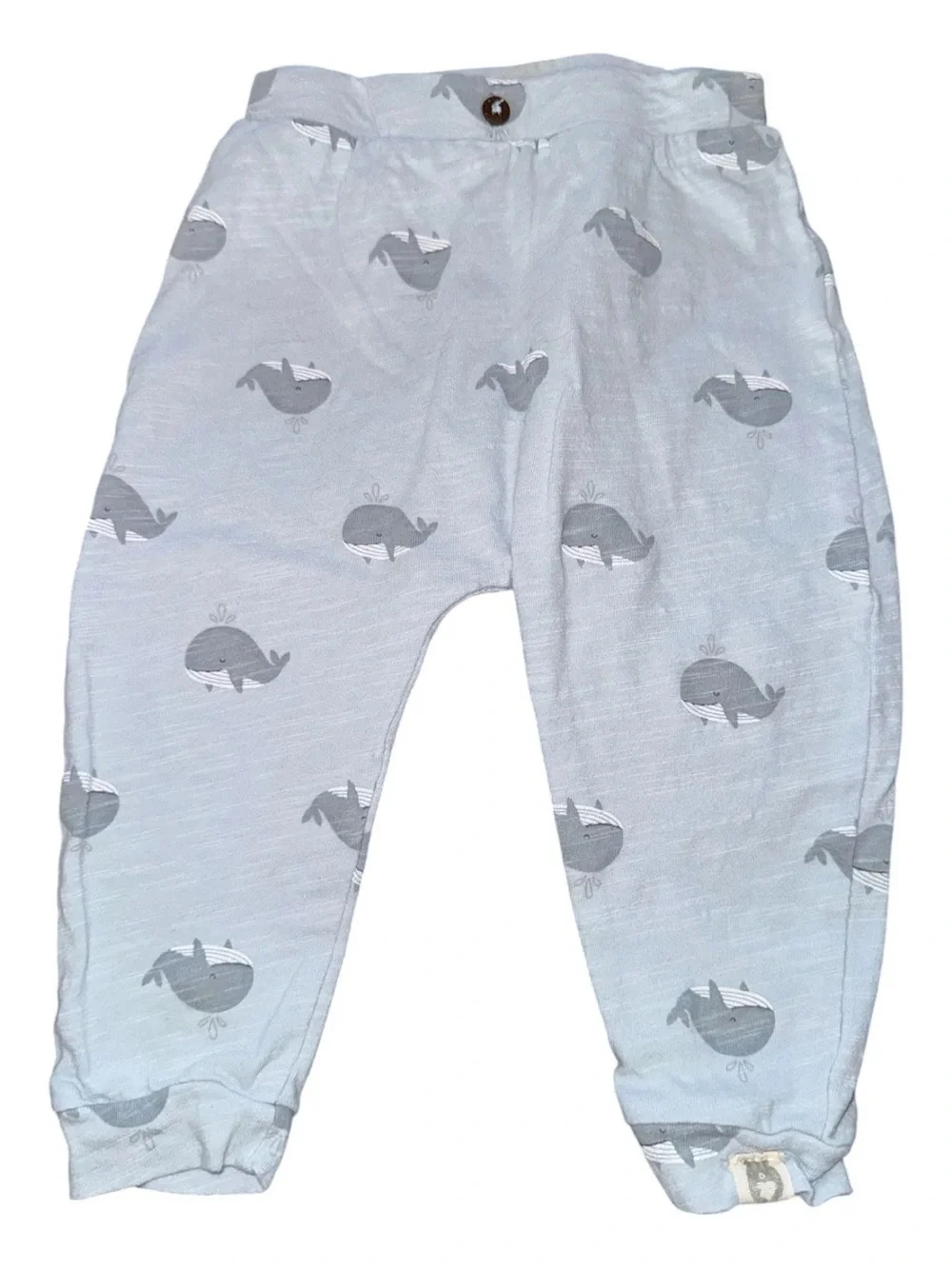 Light Blue Whale Print Tank Top
